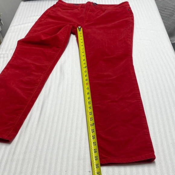 Talbots Corduroy Pants Simply Flattering 5-Pocket Straight Leg Red Size 8 - Picture 10 of 10